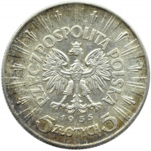 Polska, II RP, Józef Piłsudski, 5 złotych 1935, Warszawa