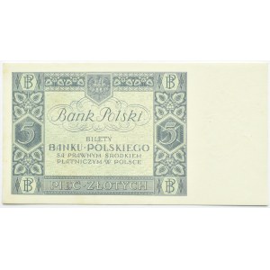 Polska, II RP, 5 złotych 1930, seria BO, Warszawa, UNC/UNC-