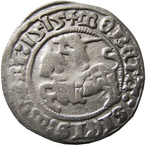 Zygmunt I Stary, półgrosz 1515, Wilno, SIGIS:MVNDI (RRR)