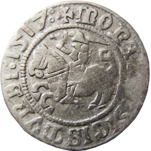 Zygmunt I Stary, półgrosz 1517, Wilno, (RRR)