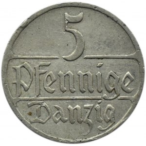 Wolne Miasto Gdańsk, 5 pfennig 1928, Utrecht