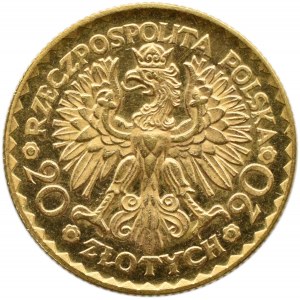 Polska, II RP, Bolesław Chrobry, 20 złotych 1925, Warszawa