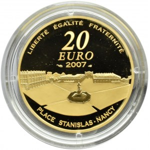 Francja, 20 euro 2008, Stanisław Leszczyński, proof