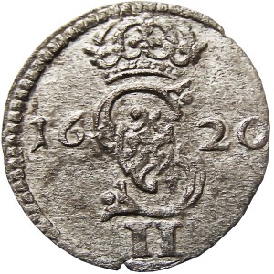 Zygmunt III Waza, dwudenar 1620, Wilno, bardzo ładny