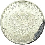Rosja, Aleksander II, 1 rubel 1878 HF, Petersburg, piękny, ale!
