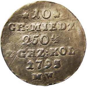 Stanisław A. Poniatowski, 10 groszy miedzianych 1792/3 M.W., Warszawa