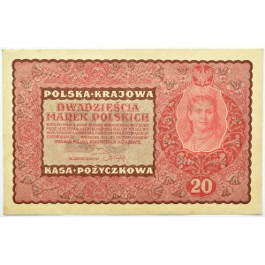 Polska, II RP, 20 marek 1919, II seria H