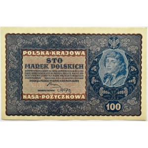 Polska, II RP, 100 marek 1919, I seria Z, UNC