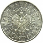 Polska, II RP, Józef Piłsudski, 10 złotych 1939, Warszawa, UNC