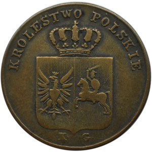 Polska, Powstanie Listopadowe, 3 grosze 1831 K.G., Warszawa