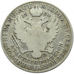 Mikołaj I, 5 złotych 1834 I.P., Warszawa
