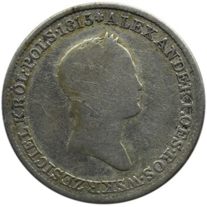 Mikołaj I, 1 złoty 1832 K.G., Warszawa, mała głowa cara