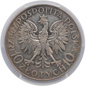 Polska, II RP, Jan III Sobieski, 10 złotych 1933, Warszawa, PCGS AU53