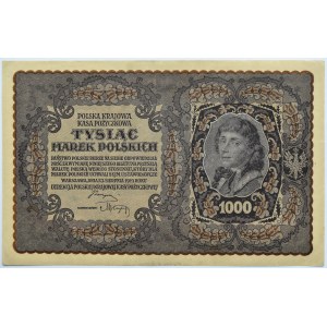 Polska, II RP, 1000 marek 1919, III seria Ł, typ 6