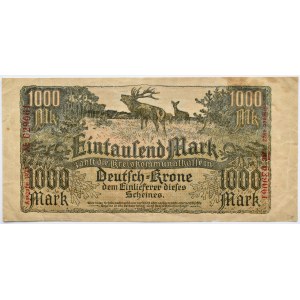 Deutsch Krone, Wałcz, 1000 marek 1922, bardzo rzadkie