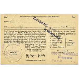 Niemcy, Pomoc zimowa dla narodu niemieckiego, 1 marka 1942/43