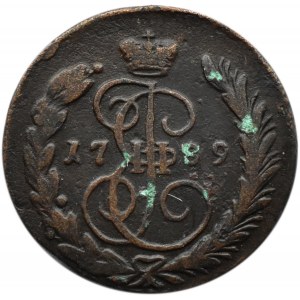 Russia, Catherine II, 1 kopeck 1789 EM, Yekateriburg