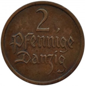 Wolne Miasto Gdańsk, 2 pfennig 1937, Utrecht