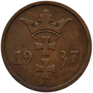 Wolne Miasto Gdańsk, 2 pfennig 1937, Utrecht