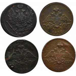 Russia, Alexander I / Nicholas I, lot 1 kopecks 1819-1832 E.M., Yekaterinburg