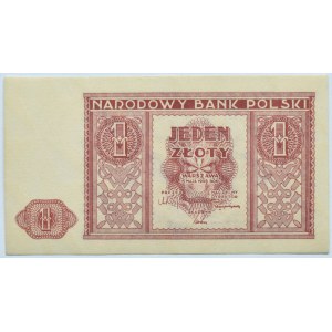 Polska, RP, 1 złotych 1946, bez oznaczenia serii, UNC