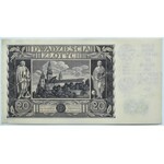 Polska, II RP, 20 złotych 1936 z okolicznościowym nadrukiem, TN Gniezno