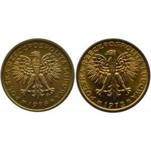 Polska, PRL, 2 złote 1978, 2 odmiany, IDEALNE, Warszawa, UNC