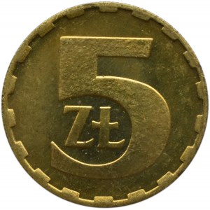 Polska, PRL, 5 złotych 1981, Warszawa, IDEALNE, UNC