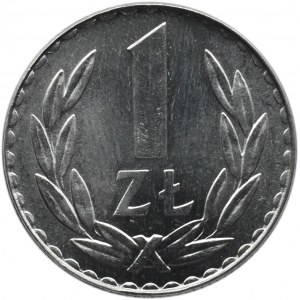 Polska, PRL, 1 złoty 1981, Warszawa, UNC, rzadkie