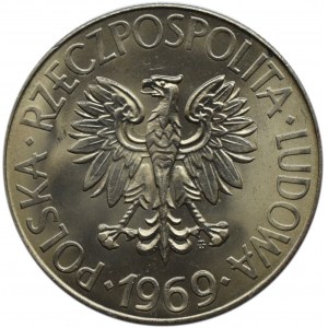 Polska, PRL, T. Kościuszko, 10 złotych 1969, Warszawa, UNC