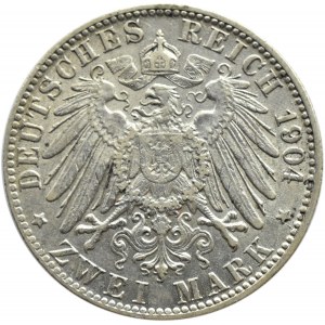 Niemcy, Hamburg, 2 marki 1904 J, Hamburg