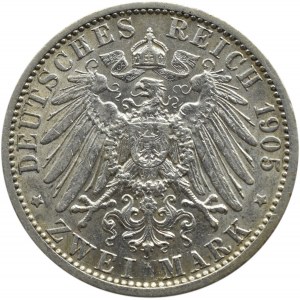 Niemcy, Prusy, Wilhelm II, 2 marki 1905 A, Berlin