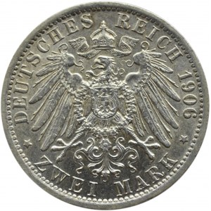 Niemcy, Prusy, Wilhelm II, 2 marki 1906 A, Berlin