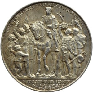 Niemcy, Prusy, Wilhelm II, 2 marki 1913 A, Berlin, Bitwa pod Lipskiem