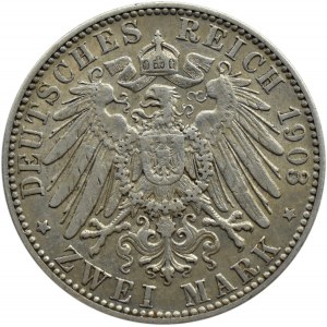 Niemcy, Saksonia, Georg, 2 marki 1903 E, Muldenhütten