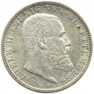 Niemcy, Wirtembergia, Wilhelm II, 2 marki 1904 F, Stuttgart