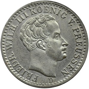 Niemcy, Prusy, Fryderyk Wilhelm III, 1/6 talara 1840 A, Berlin