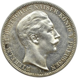 Niemcy, Prusy, Wilhelm II, 3 marki 1911 A, Berlin