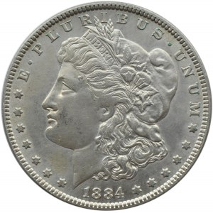 USA, Morgana, 1 dolar 1884, Filadelfia