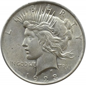 USA, Peace, 1 dolar 1923, Filadelfia, UNC