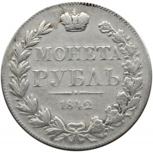 Mikołaj I, rubel 1842 MW, Warszawa