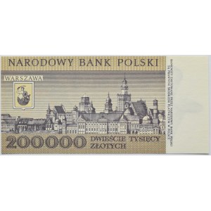 Polska, III RP, 200000 złotych 1989, seria K, Warszawa, UNC