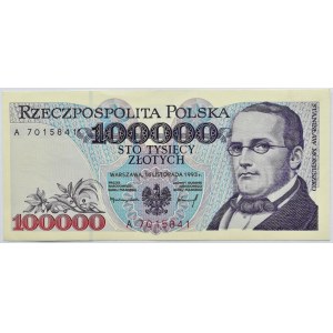 Polska, III RP, 100000 złotych 1993, seria A, Warszawa