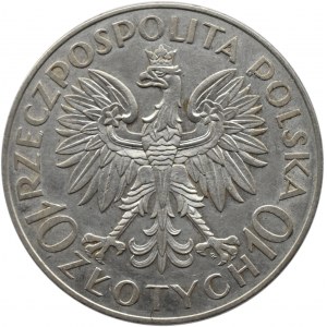 Polska, II RP, Jan III Sobieski, 10 złotych 1933, Warszawa, ładny