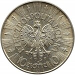 Polska, II RP, Józef Piłsudski, 10 złotych 1939, Warszawa, UNC