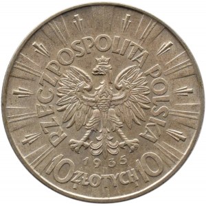 Polska, II RP, Józef Piłsudski, 10 złotych 1935, piękny