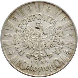 Polska, II RP, Józef Piłsudski 10 złotych 1935, Warszawa