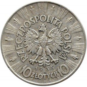Polska, II RP, Józef Piłsudski 10 złotych 1935, Warszawa