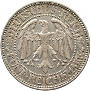 Niemcy, Republika Weimarska, Dąb, 5 marek 1929 A, Berlin