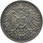 Niemcy, Brema, 2 marki 1904 J, Hamburg, rzadkie
